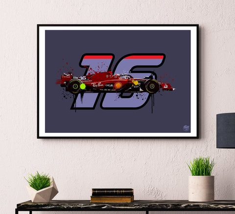 Charles Leclerc 2023 Ferrari SF-23 F1 Print