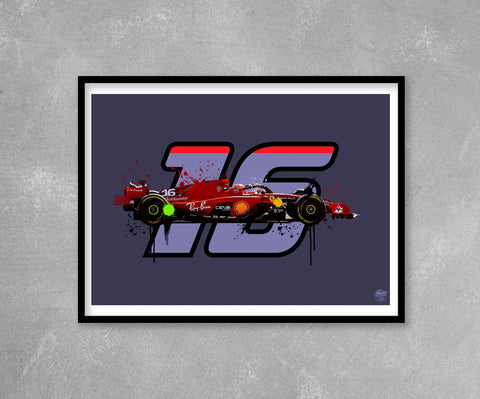 Charles Leclerc 2023 Ferrari SF-23 F1 Print