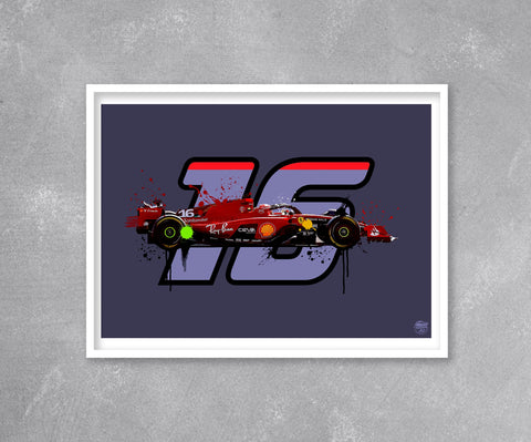 Charles Leclerc 2023 Ferrari SF-23 F1 Print