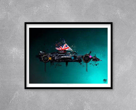 Lewis Hamilton 2024 Mercedes W15 F1 Print