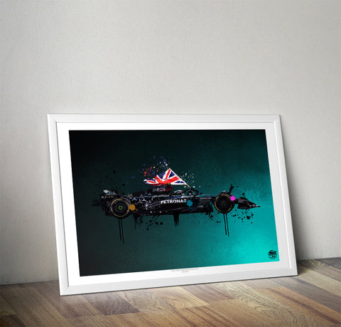 Lewis Hamilton 2024 Mercedes W15 F1 Print