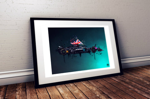 Lewis Hamilton 2024 Mercedes W15 F1 Print