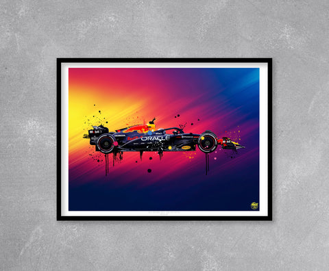 Max Verstappen 2025 Red Bull RB21 F1 Print