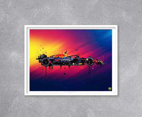 Max Verstappen 2025 Red Bull RB21 F1 Print