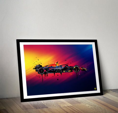 Max Verstappen 2025 Red Bull RB21 F1 Print
