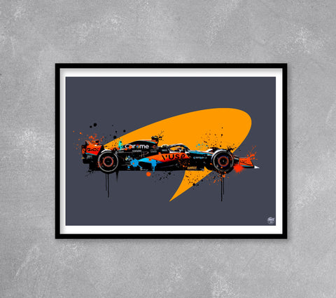 Lando Norris 2023 McLaren MCL60 F1 Print