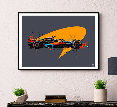 Lando Norris 2023 McLaren MCL60 F1 Print