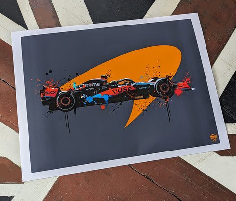 Lando Norris 2023 McLaren MCL60 F1 Print