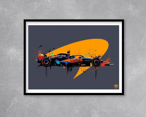 Oscar Piastri 2023 McLaren MCL60 F1 Print