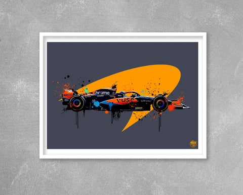 Oscar Piastri 2023 McLaren MCL60 F1 Print