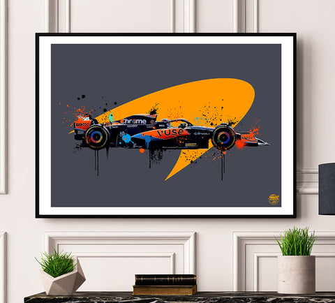 Oscar Piastri 2023 McLaren MCL60 F1 Print