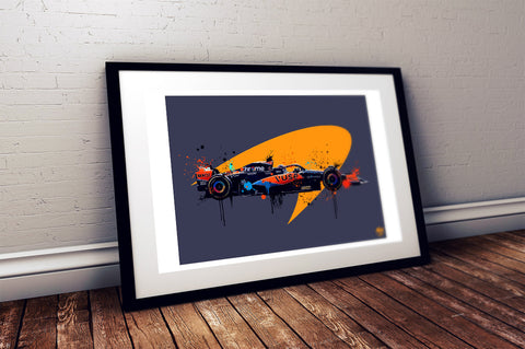 Oscar Piastri 2023 McLaren MCL60 F1 Print