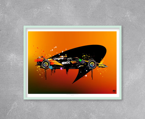 Lando Norris 2024 McLaren MCL38 F1 Print