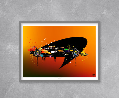 Lando Norris 2024 McLaren MCL38 F1 Print