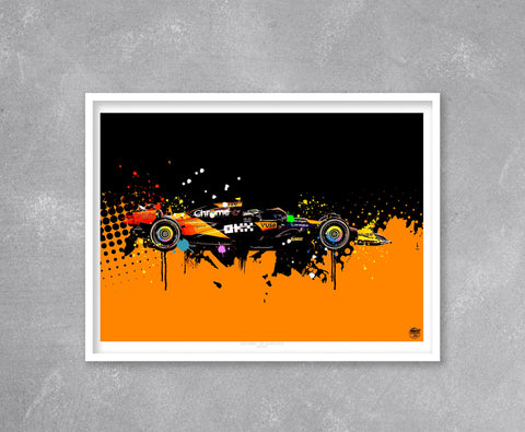 Lando Norris 2024 McLaren MCL38 F1 Print