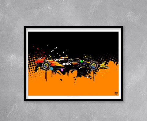 Lando Norris 2024 McLaren MCL38 F1 Print