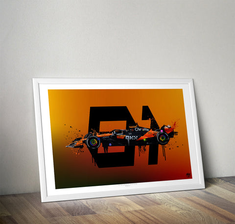 Oscar Piastri 2025 McLaren MCL39 F1 Print