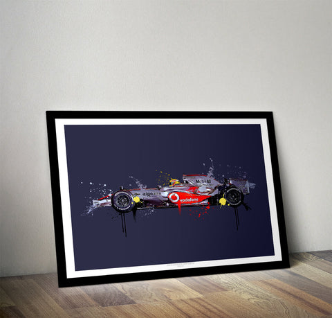 Lewis Hamilton 2008 McLaren F1 Print