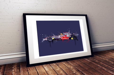 Lewis Hamilton 2008 McLaren F1 Print