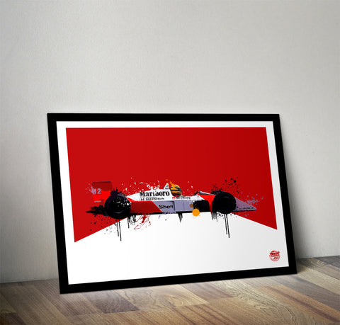 Ayrton Senna MP4/4 1988 McLaren F1 Print