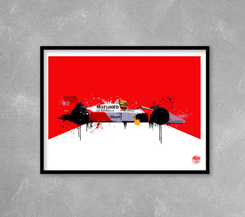 Ayrton Senna MP4/4 1988 McLaren F1 Print