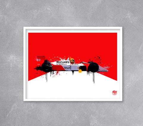 Ayrton Senna MP4/4 1988 McLaren F1 Print