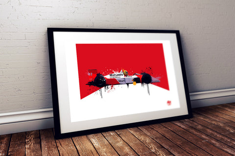 Ayrton Senna MP4/4 1988 McLaren F1 Print