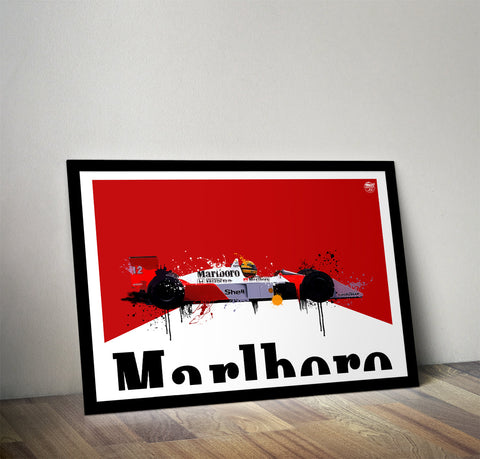 Ayrton Senna 1988 McLaren MP4/4 F1 Print
