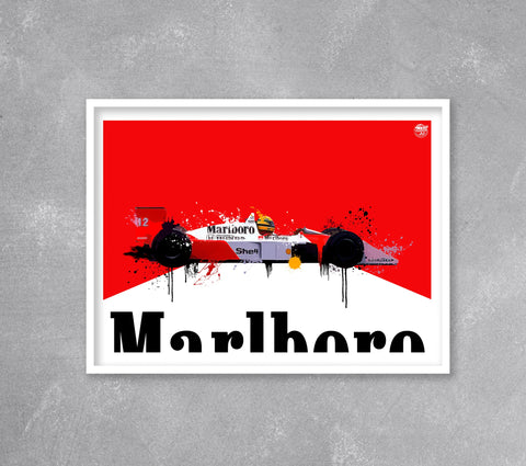 Ayrton Senna 1988 McLaren MP4/4 F1 Print