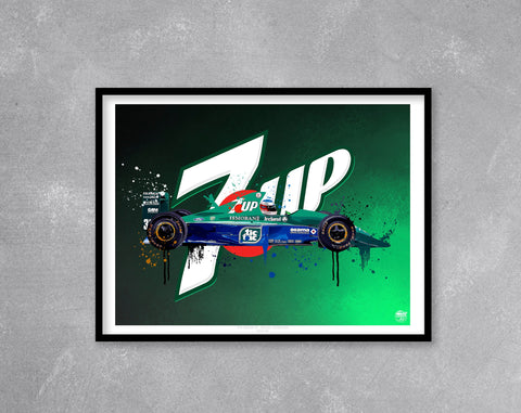 Michael Schumacher 1991 Jordan 191 F1 Print