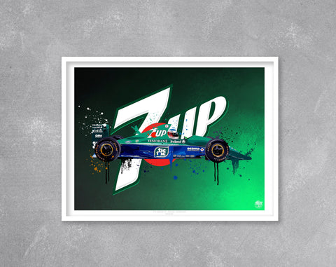 Michael Schumacher 1991 Jordan 191 F1 Print