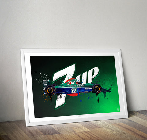 Michael Schumacher 1991 Jordan 191 F1 Print