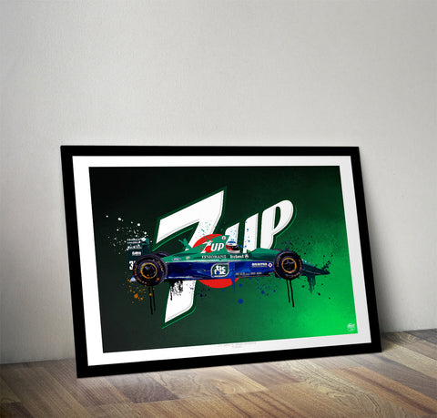Michael Schumacher 1991 Jordan 191 F1 Print