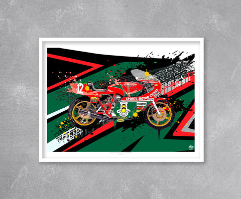 Mike Hailwood 1978 Ducati NCR 900F1 Print
