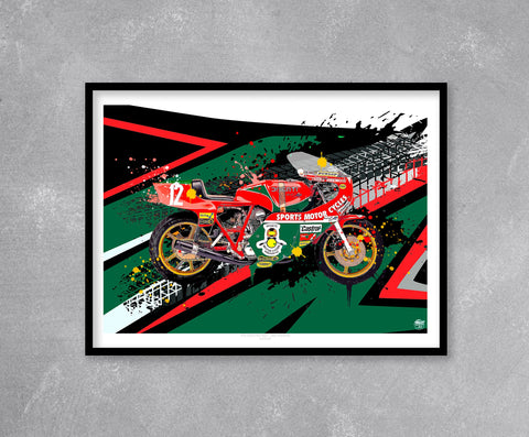 Mike Hailwood 1978 Ducati NCR 900F1 Print