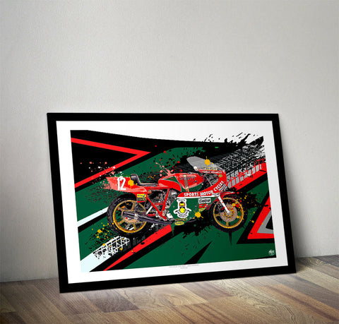 Mike Hailwood 1978 Ducati NCR 900F1 Print