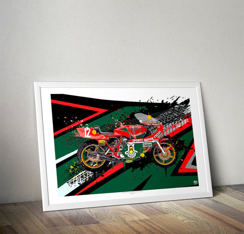 Mike Hailwood 1978 Ducati NCR 900F1 Print