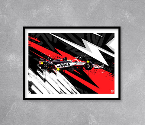 Oliver Bearman 2025 Haas VF-25 F1 Print