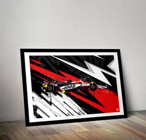 Oliver Bearman 2025 Haas VF-25 F1 Print