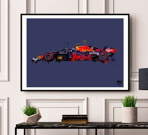 Max Verstappen Red Bull RB16B F1 Print