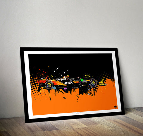 Lando Norris 2024 McLaren MCL38 F1 Print