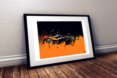 Lando Norris 2024 McLaren MCL38 F1 Print