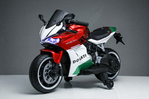 Kids Red 12v Licensed Ducati Panigale Ride-on Super Bike