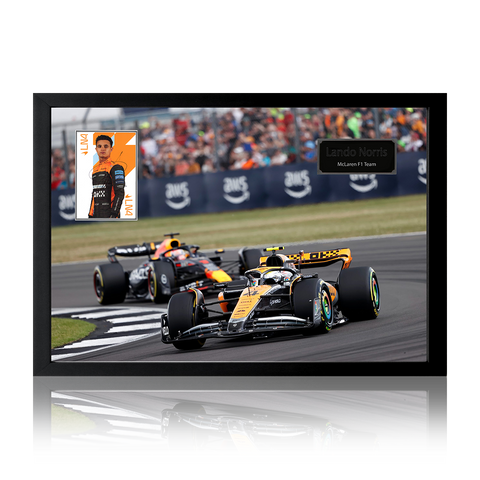 Lando Norris Signed McLaren F1 Team Iconic Frame
