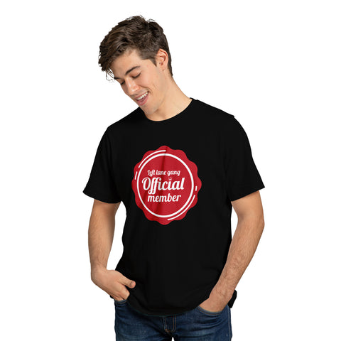 Official Member Left Lane Gang T-Shirt (Wax Seal)