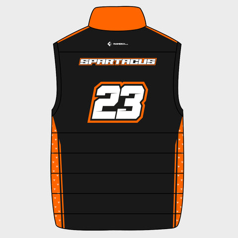Marcus Simpson - Spartacus Gilet (Orange and Black)