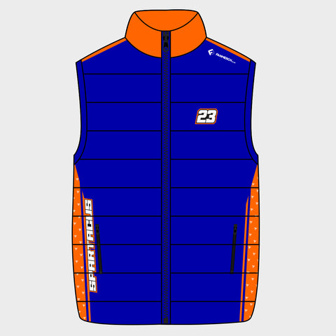 Marcus Simpson - Spartacus Gilet (Orange and Blue)