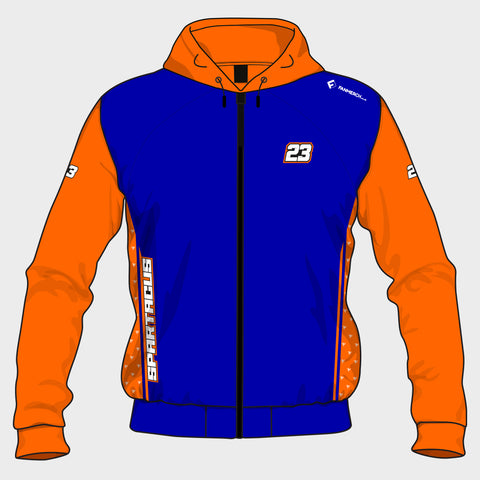 Marcus Simpson - Spartacus Soft Shell Jacket (Orange and Blue)