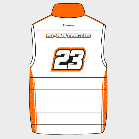 Marcus Simpson - Spartacus Gilet (Orange and White)