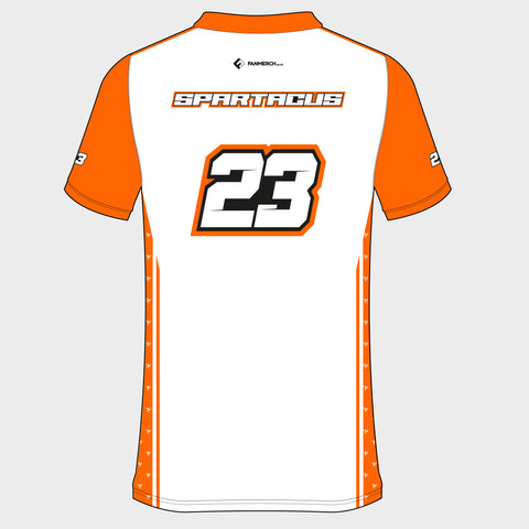 Marcus Simpson - Spartacus T-Shirt (Orange and White)
